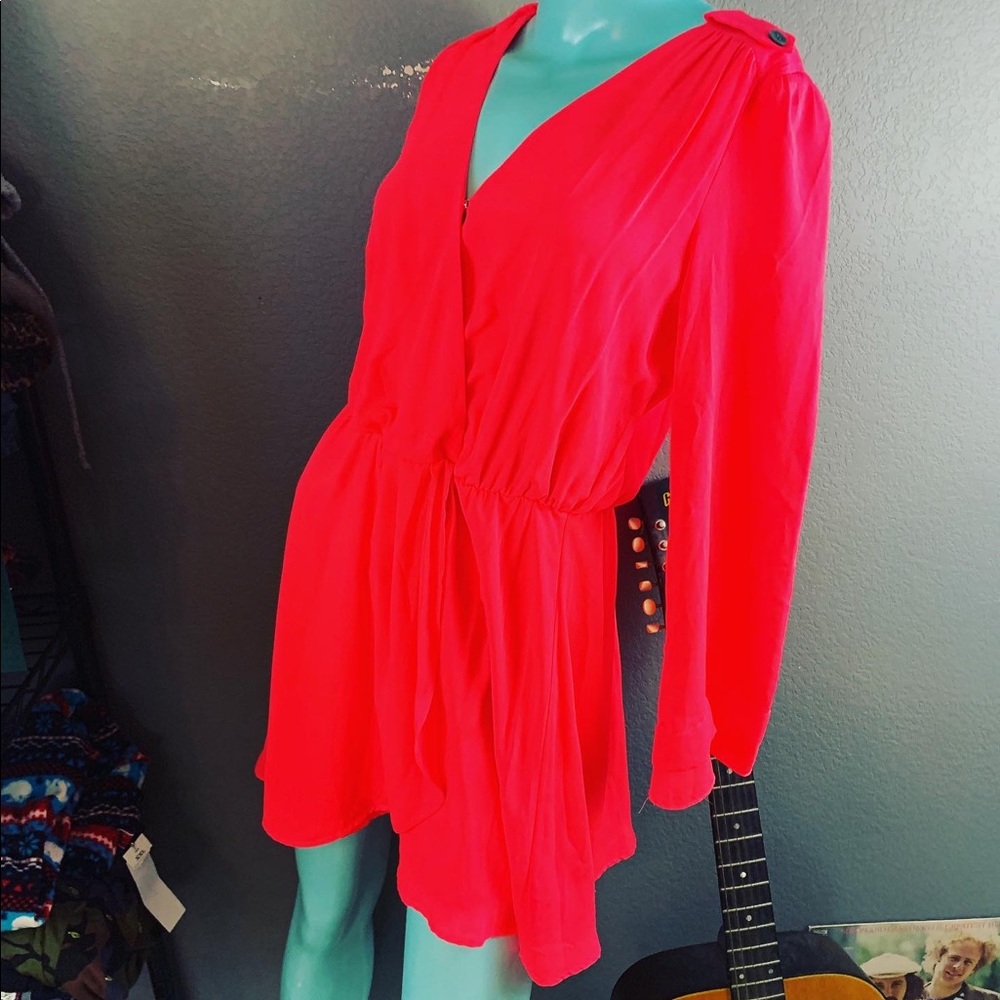 Gianni Bini Neon Hot Pink Dress! Trending big time